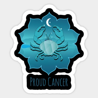 Proud Cancer sign Sticker